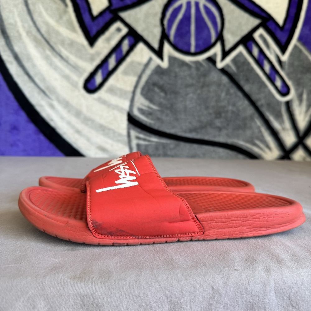 Size 10 - Nike Stussy X Benassi CW2787-600 Men's